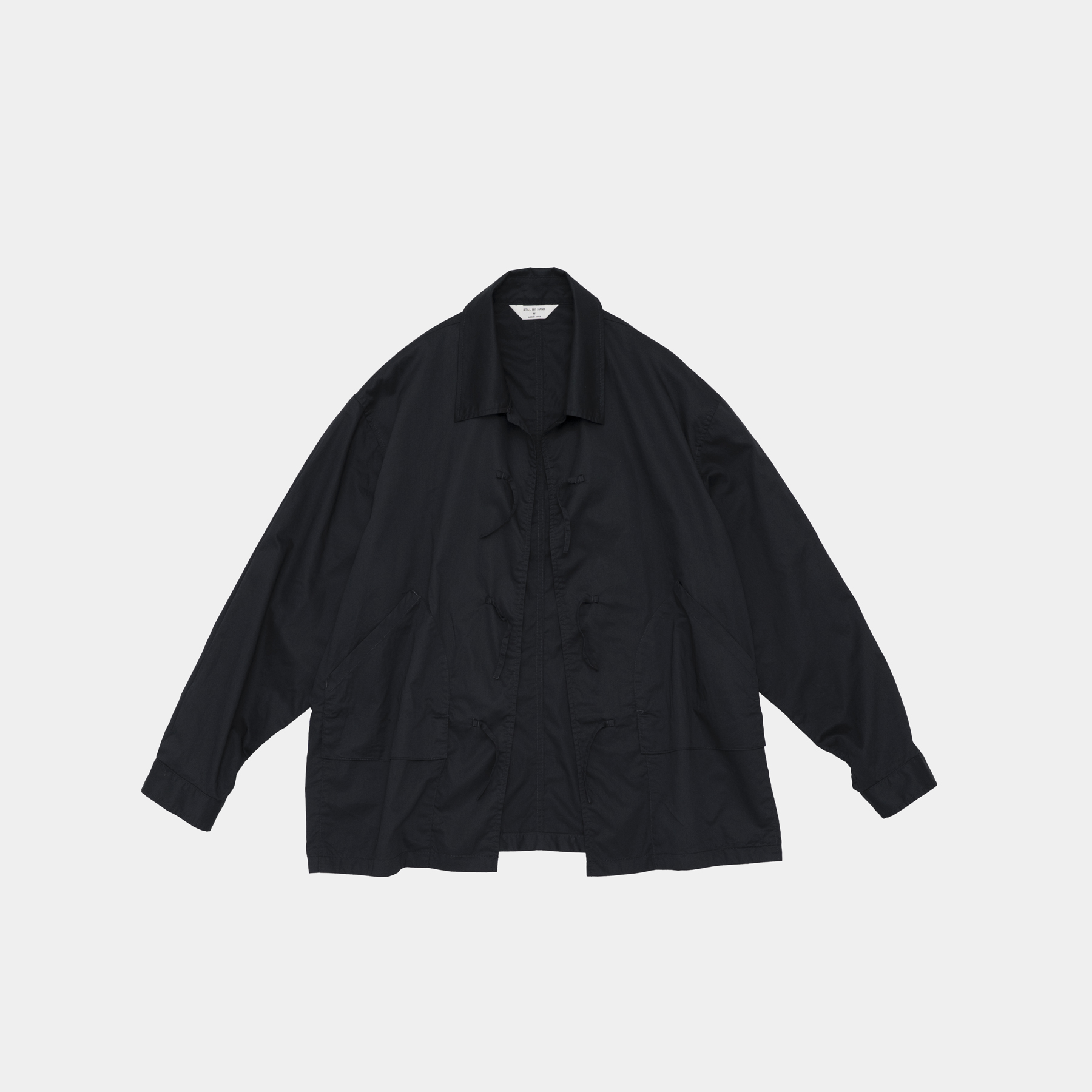 Still By Hand String Front Overshirt