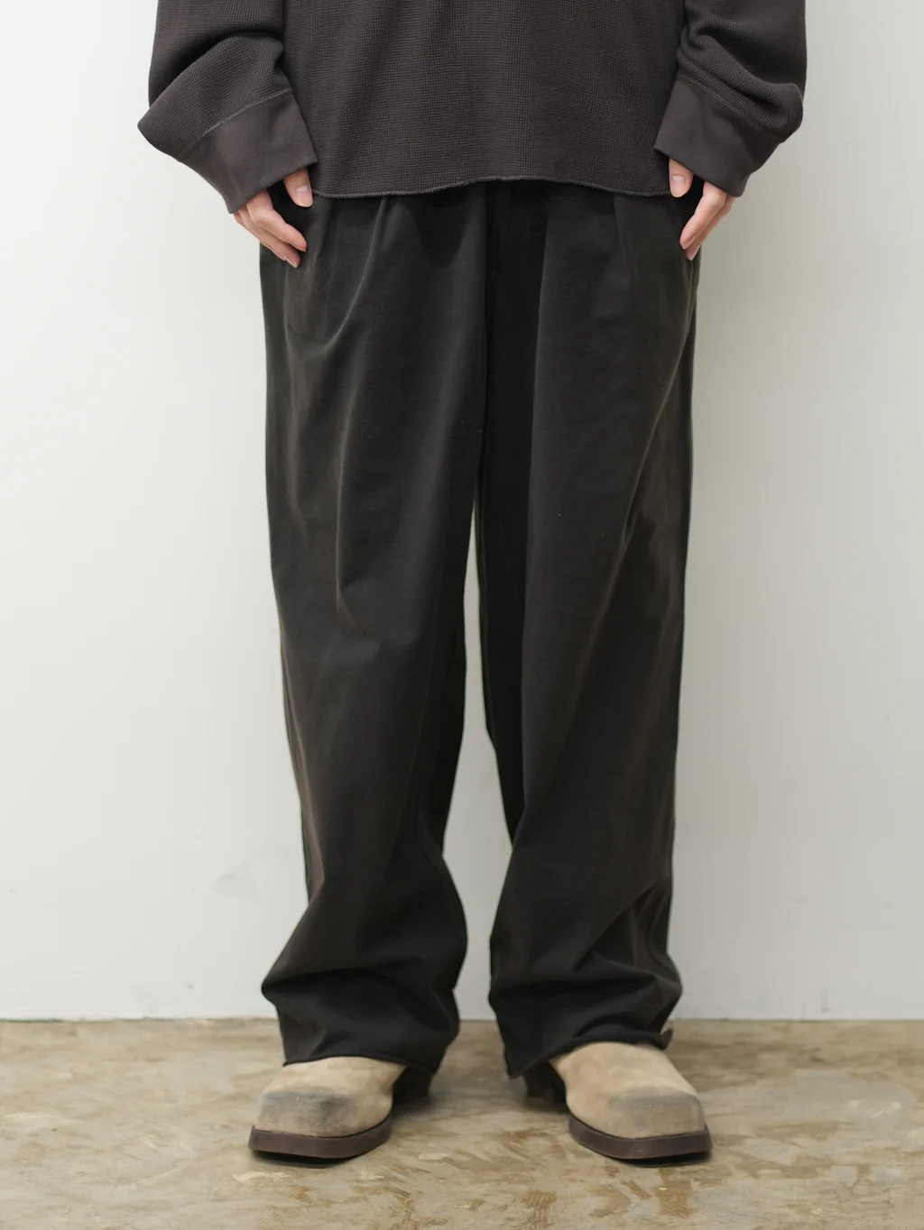 Alternative view of Ancellm Drape Wide Easy Cut Slacks