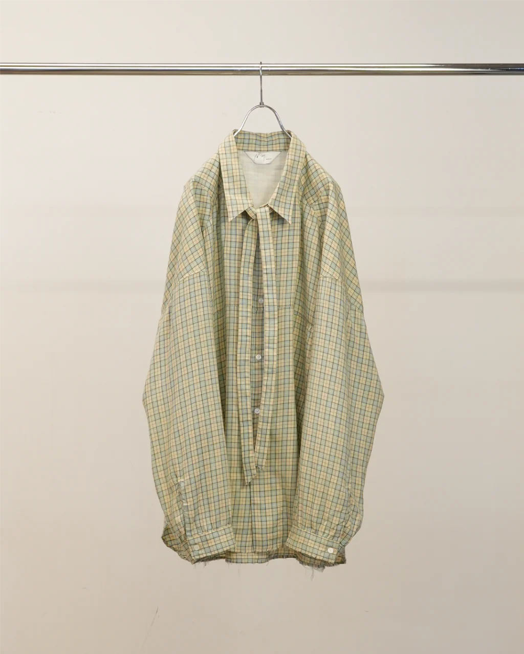 Ancellm Bow Tie Check Shirt