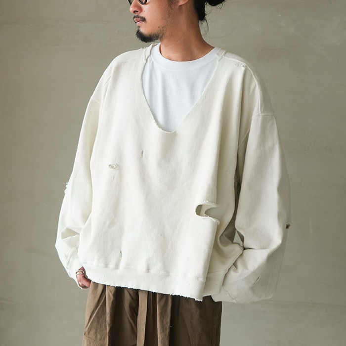Ancellm Broken Sweat Shirt