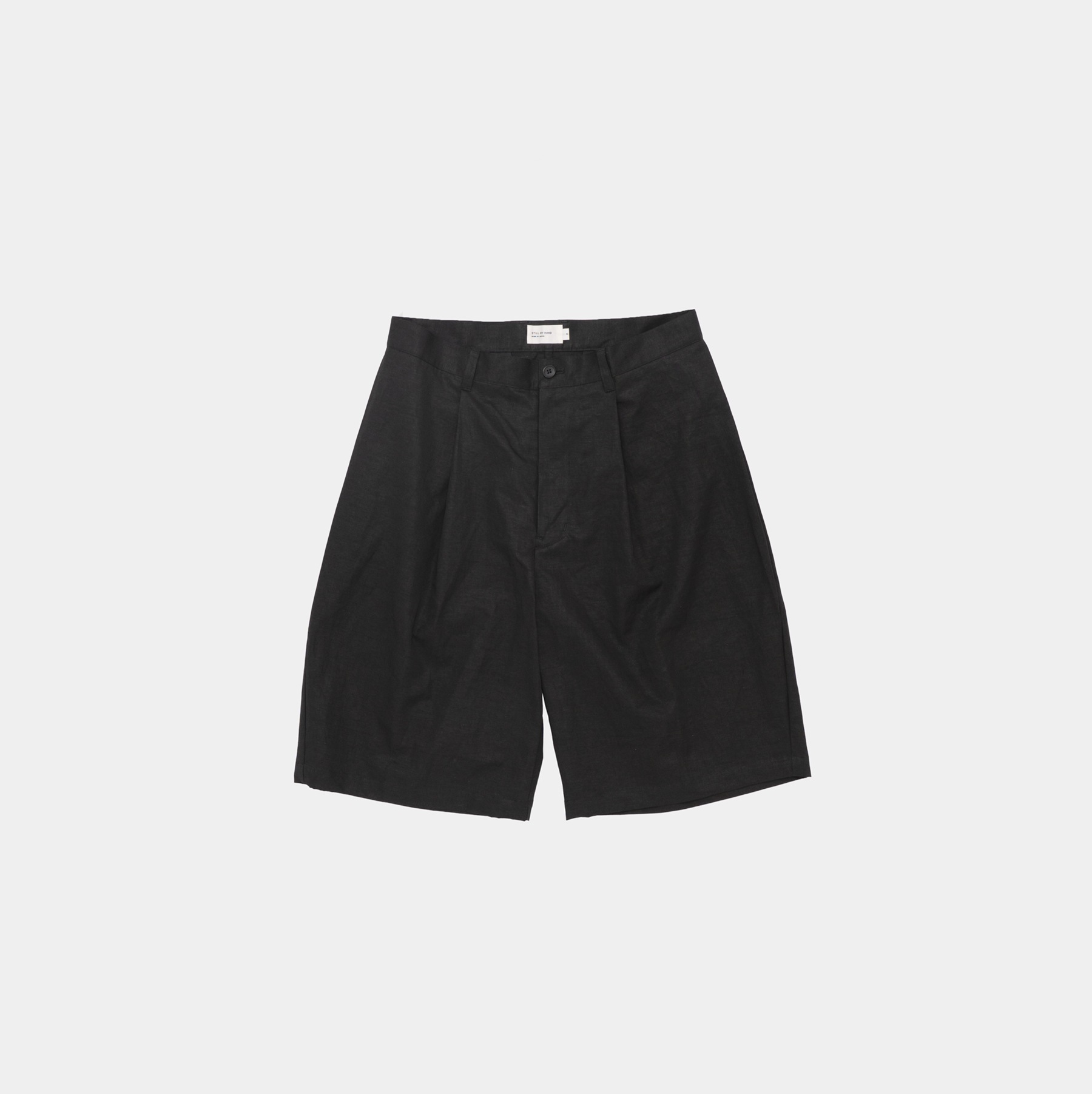 Still By Hand Linen Mixed Wide Shorts