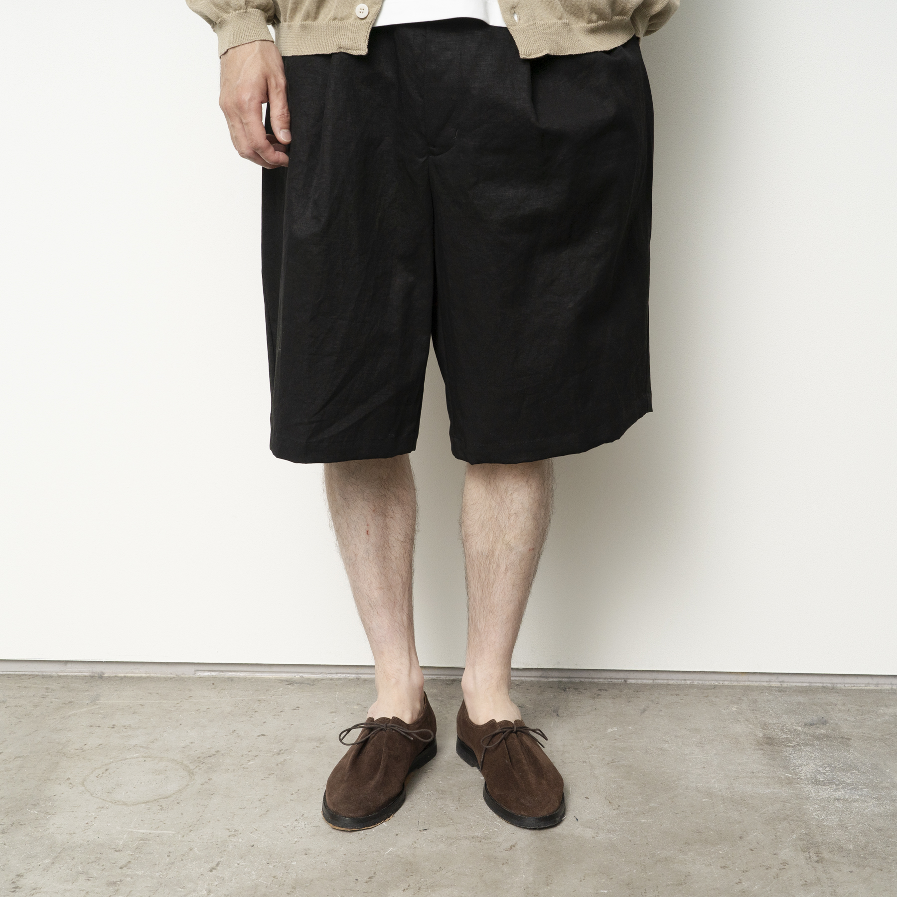 Alternative view of Still By Hand Linen Mixed Wide Shorts