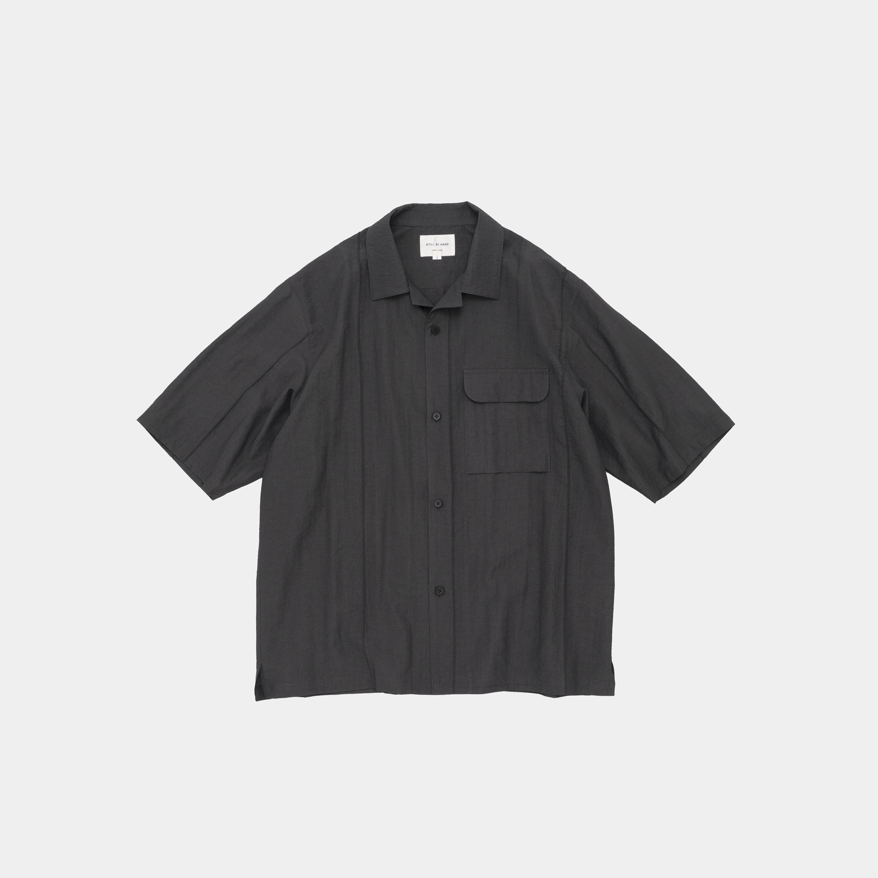 Still By hand Open Collar Rayon Shirt