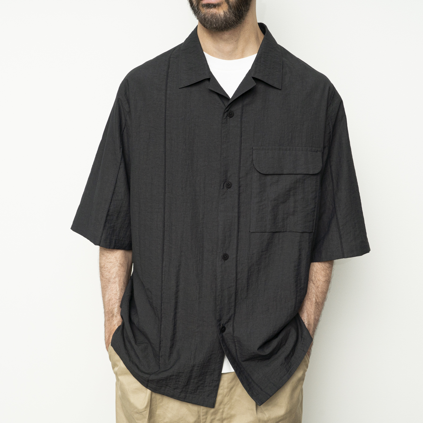 Still By hand Open Collar Rayon Shirt - Image 4